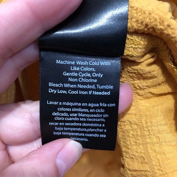 Mustard off shoulder top - Picture 5 of 5